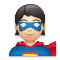 Superhero- Light Skin Tone emoji on LG